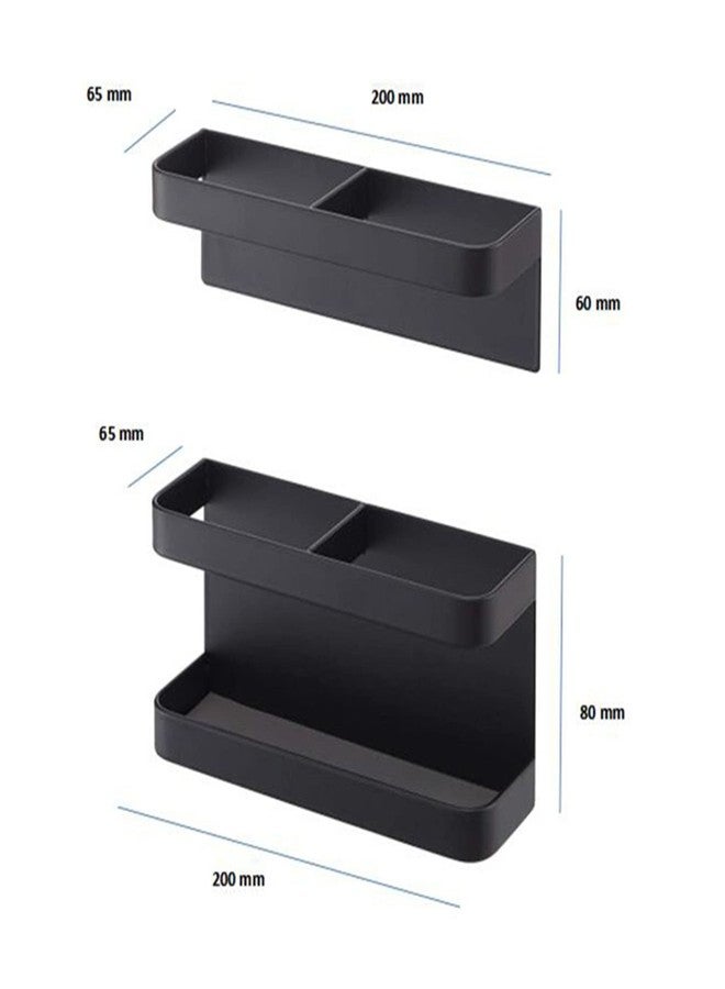 PerGar Umbrella Stand Holder Indoor, Magnetic Space Saving Umbrella Stand No Punching, Durable Height Adjusting Wall Mounted Umbrella Holder Rack for Hotel Hallway for Home Office(Black) - Image 2